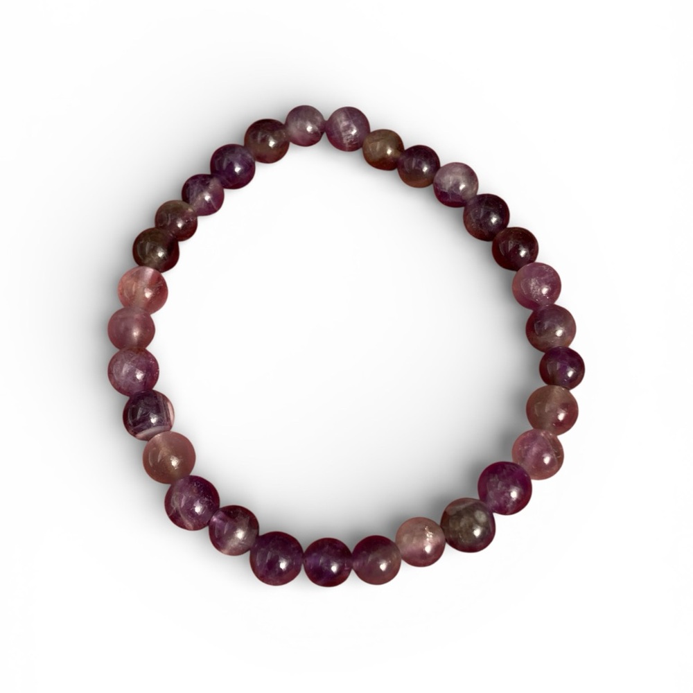 7” stretch Brazilian amethyst crystal bracelet
